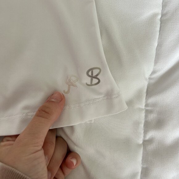 Sofibella UPF 50 Long Sleeve White Pullover 1/4 Zip Tennis Golf Womens Medium M - Picture 2 of 8